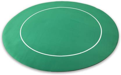 One Eyed Jack Green Anti-Skid Round Poker Table Mat