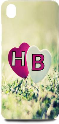 Ignite Back Cover for Vivo Y91i/1820,H Loves B Name,H Name, B Letter, Alphabet,H Love B NAME