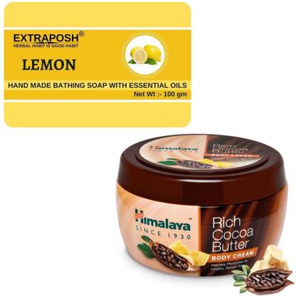 Extraposh Glycerine Base Lemon Soap + Cocoa Butter Cream