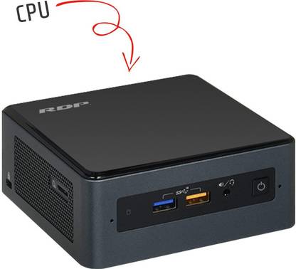 RDP Edge PC CFL8302WB Intel® Core™ i3-8109U (4 RAM/NA Graphics/500 GB Hard Disk/64 GB SSD Capacity/Windows 10 Home (64-bit)) Mini Tower