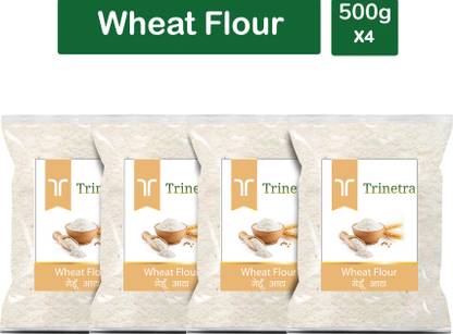 Trinetra Best Quality Wheat Flour / Gehoon Atta 500g Pack of 4