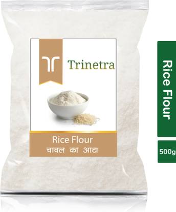 Trinetra Best Quality Chaval Atta (Rice Flour)-500gm (Pack Of 1)