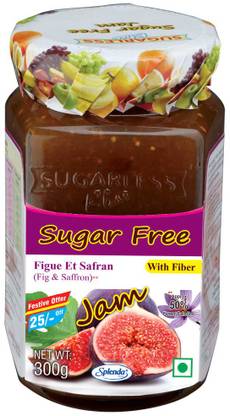 Sugarless Bliss Sugar Free Fig &Saffron Jam With Fibre- 300Gm