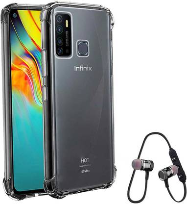 RRTBZ Cover Accessory Combo for Tecno Spark 5 pro / Infinix Hot 9 Pro with Bluetooth Headset Headphones