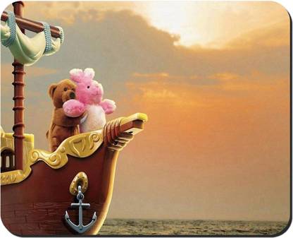 nik city store Cute Titanic style Teddy printed mouse pad | game printed mouse pad | mouse pads for boys Mousepad | pack of 1 Mousepad