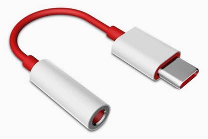 Tradecare solution Red, White Type C audio jack adoptor Phone Converter