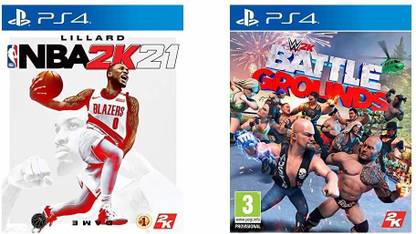NBA 2K21 (PS4)&WWE 2K Battlegrounds (PS4)