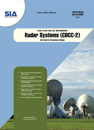 Radar Systems (CBCC-2) B.Tech IV-Year I-Sem (ECE) R15, JNTU-Anantapur, Latest 2021 Edition