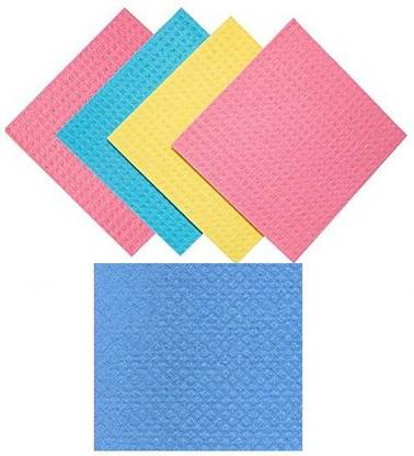 Giffy Environmentally Friendly Cellulose Sponge Cloth and Paper Towel Alternative is Washable, Reusable and Biodegradable for Household Sponge Wipe
