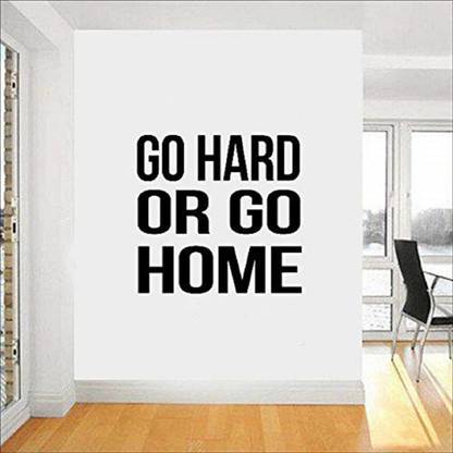 LYOMAN 59 cm gohardgo-blk Self Adhesive Sticker