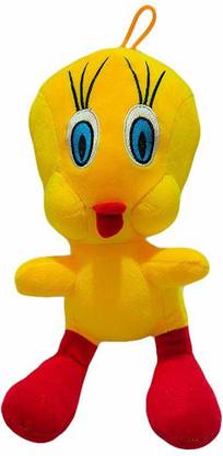 AURA SPACE Yellow Sweet Duck Tweety Bird Soft Toy Quality Cartoon Character  - 12 cm