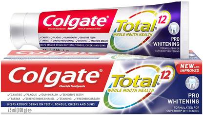 Colgate Total 12 Pro Whitening Toothpaste 75ml Imported Toothpaste