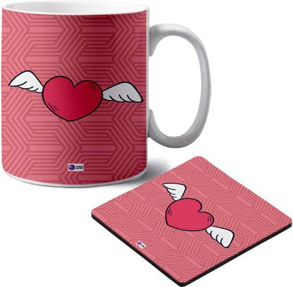 Crazy Corner Mug, Coaster Gift Set