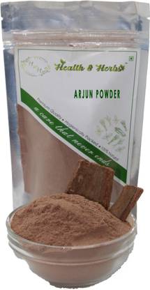 HEALTH & HERBS 100% Pure Terminalia Arjuna -ARJUN Powder for Cholesterol control 200 GRAM