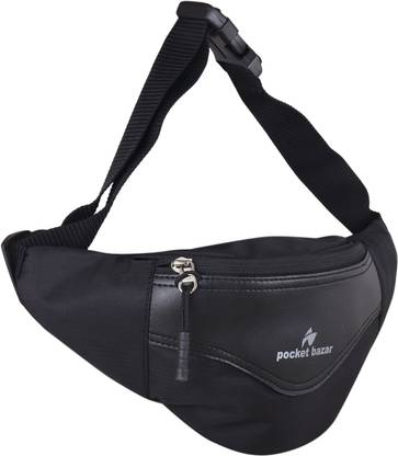 pocket bazar Black Waist Bag Waist Bag