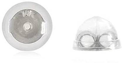 Universal EZback Earring Backs Softsilicone And 10K Small 1 Pair