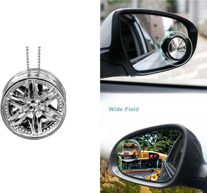 AVEU Alloy Wheel Style Hanging Car Air Freshener Gel Perfume Car Hanging Ornament Manual Rear View Mirror, Blind Spot Mirror For Universal For Car Universal For Car (Right, Left) Car Hanging Ornament