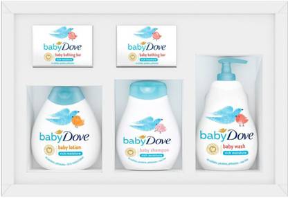 baby Dove Day 1 Essentials Gift Set of 200 ml Packs With Baby Soaps (Combo Pack)