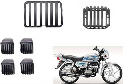 SRPHERE Splender Plus Headlight , Backlight , Indicators Protective Covers Bike Headlight Grill
