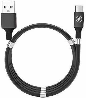 UNI PRO USB Type C Cable 1 m SuperCalla Self Winding Magnetic Charging Cable With 2.A Fast Charging Technology Magic Rope 0.9m