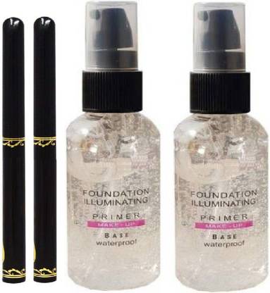 BTNT HIGH DEFINITION FOUNDATION ILLUMINATING MAKEUP BASE PRIMER WITH Long Lasting Extra Black Waterproof Kajal