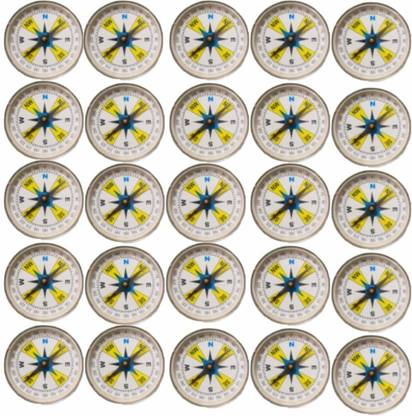 Scienco Compass(5cm dia),Pack of 25,With NSEW markings Compass