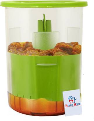 Heart Home Plastic Pickle Jar  - 1000 ml