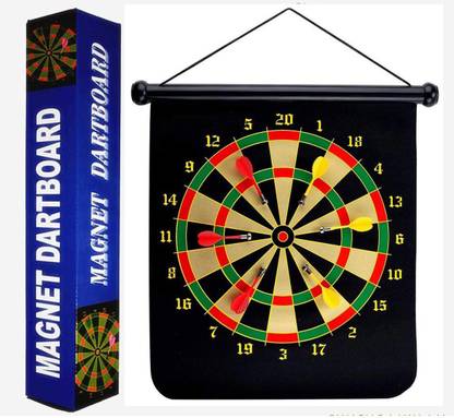 Oye Seller Magnet Dartboard Set Double Side Hanging Dart Board Game Throwing Games Toys Soft Tip Dart