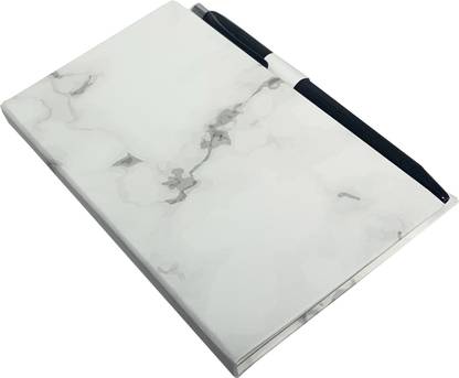 RATN Unique Design Marble Textured Hardcover A5 Notepad with 6 Types of Sticky Notes & a Beautiful Pen A5 Note Pad RULED 80 Pages