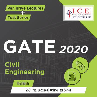 ICE GATE Civil Engineering 2020 Exam Preparation Course (Pendrive Lectures + Test Series)