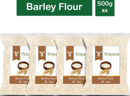 Trinetra Best Quality Barley Flour / Jau Atta 500g Pack of 4