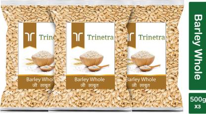 Trinetra Best Quality Jau Sabut (Barley Whole Grain)-500gm (Pack Of 3) Barley