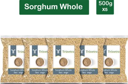 Trinetra Best Quality Jowar Sabut (Sorghum Whole Grain)-500gm (Pack Of 5) Sorghum