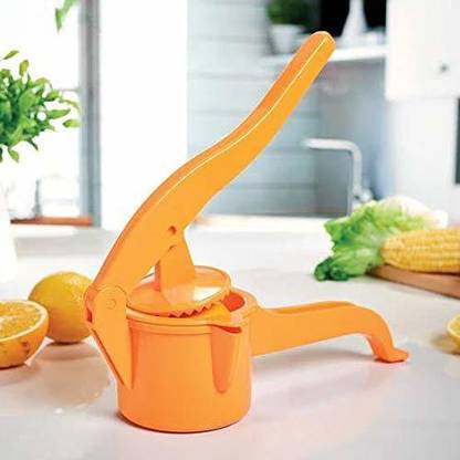 SEAHAVEN Plastic Plastic Hand Juicer 2 in 1 Lemon Squeezer Bowl for Orange Squeezer Hand Operated Mini Manual Plastic Lemon and Orange Extractor juicer Hand Juicer