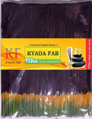 KYADA FAB Natural Hand made Agarbatti | Pack Of 1Kg |700 unit incense Stick | 9" Stick Natural