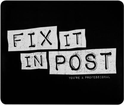 SKY DOT fix it in post - funny gift idea Non Slip Base Dual Sided Mousepad