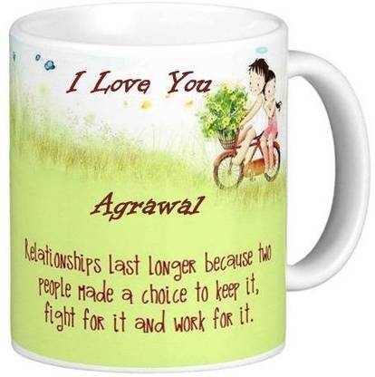 GNS Romantic Gift for Agrawal Quotes 87 Ceramic Coffee Mug