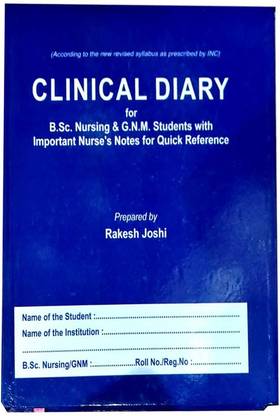 Clinical Diary / Clinical Notes Diary / Diary By Rakesh Joshi