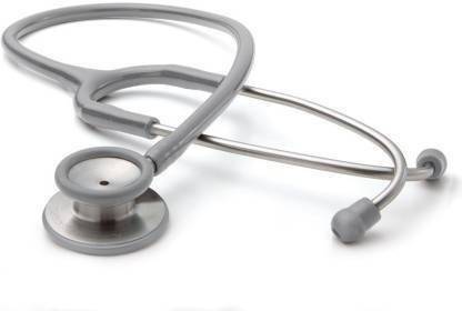 MEDICA Premium Dual Head Stethoscope Grey Adult For Doctor & Students Acoustic Stethoscope