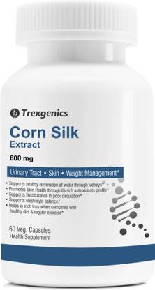 Trexgenics CORN SILK extract 600mg Water elimination,bladder support, Weight loss(60Vcaps)