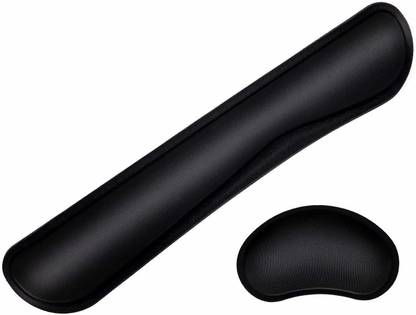 जमुनेश Computer Keyboard and Mouse Pad Support Memory Foam Wrist Rest for Easy Typing माउस पैड