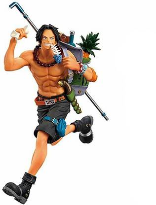 PLA Giftmart One Piece Portgas D. Ace Action Figure Anime One of The Three Brothers Running 8" Model Toy Collection Doll