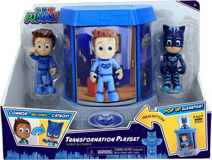 Pj Masks Transforming Playset-Catboy,Playset for Kids 3+ & Above