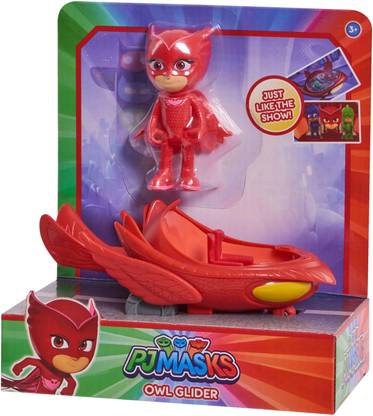 Pj Masks Car with Figure Set, Owlette