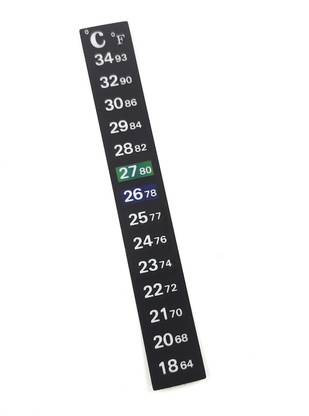 SME Indoor fridge freezer fish tank aquarium Paper Thermometer with color changing indicator and self adhesive back Aquarium Thermometer