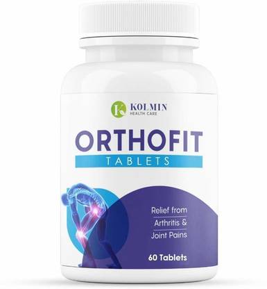 Kolmin Healthcare Orthofit Tablets - Ayurvedic Pain Relief Tablets Arthritis & Joint Pain (60 Tablets)