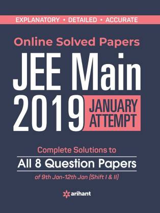 Solved Papers for Jee Main 2019