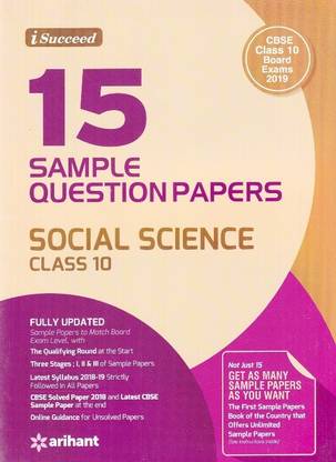 15 Sample Question Papers Social Science Class 10th Cbse