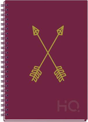 NAVNEET HQ CBNB Wiro Corporate Edge Book (A5 Size) - Foil A5 Diary Single Line 192 Pages
