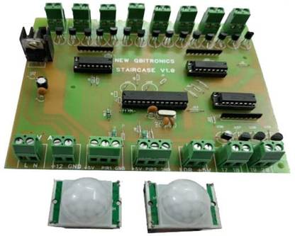 Qbitronics Automatic Stair Led Controller Electronic Components Electronic Hobby Kit